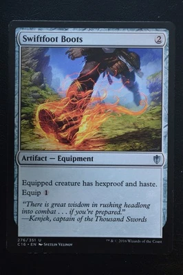Magic The Gathering MTG SWIFTFOOT BOOTS Commander 2016 LP Lightly Played - Image 1 of 2