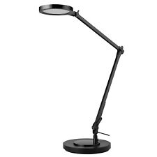 Desk Lamp Clip-on LED Matt Black Dimmable Warm White 400lm Touch Switch Indoor