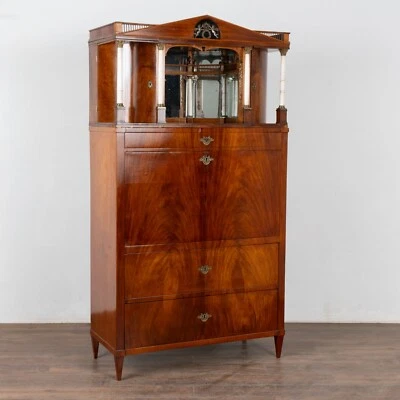 Oficina Secretaria Imperio de Caoba de principios del siglo XIX de Dinamarca Foto 1 de 4