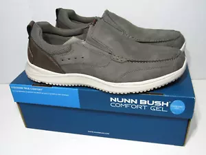 Nunn Bush Conway Men's Size 12 Slip On Gray Casual Shoes Walking 84846-020 NEW - Picture 1 of 5