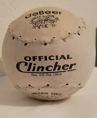 Cubierta Oficial DeBeer De Colección 16" Softbol - Cubierta Piel de Caballo F16 - Núcleo Kapok Foto 1 de 4