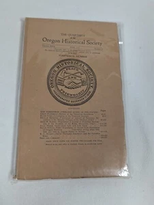Antique June 1925 Softcover ~ Oregon Historical Society Quarterly ~ XXVI No. 2 - Picture 1 of 3