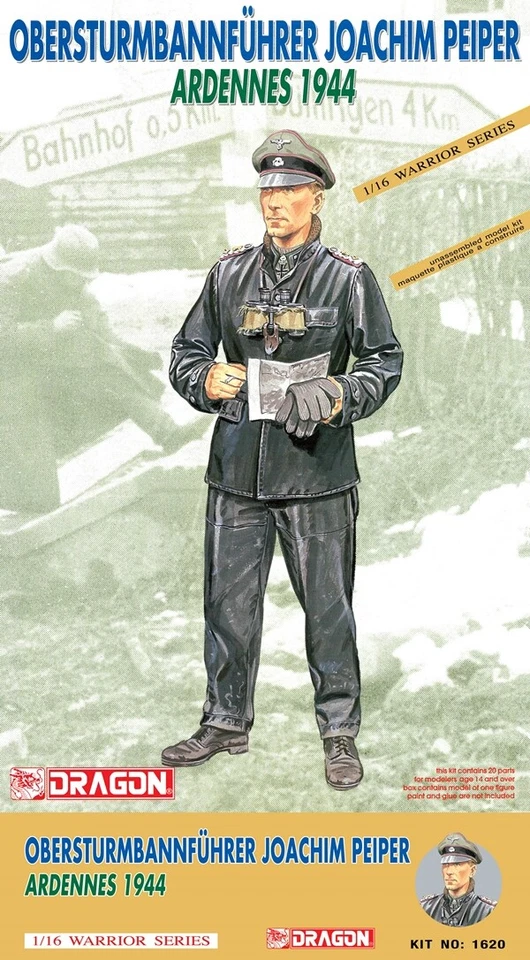 DRAGON 1620 1/16 WW.II OBERSTURMBANNFÜHRER Joachim Peiper Model KIT - Image 1 of 1