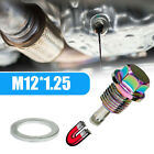 1X Car Engine Magnetic Oil Drain Plug Screw Nut Bolt Sump Nut Accessory M12x1.25