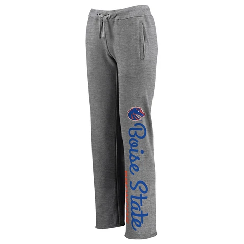 Women's Heathered Gray Boise State Broncos Cozy Fleece Sweatpants Cover