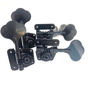 Wilkinson Black Bass 4 inline machine head tuners,Open Frame style - Picture 1 of 4