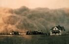 PHOTO bol à poussière 1935, nuage de poussière, ferme de Stratford TEXAS, Grande Dépression