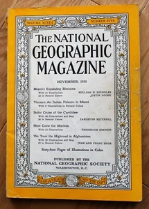 National Geographic noviembre de 1950; Miami; Vizcaya; Marines; Afganistán; Báltico - Imagen 1 de 9