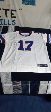 BUFFALO BILLS JOSH ALLEN MENS LARGE WHITE JERSEY Cover
