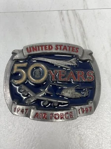1997 United States Air Force 50 Year Anniversary Belt Buckle 558 Of 3,000 - Picture 1 of 9