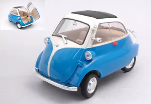 Coche A Escala 1:18 Welly BMW ISETTA 250 Azul Diecast Automodelismo - Imagen 1 de 1