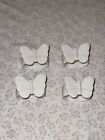Fitz and Floyd Porcelain Butterfly Napkin Rings, Made in Japan, Set of 4 