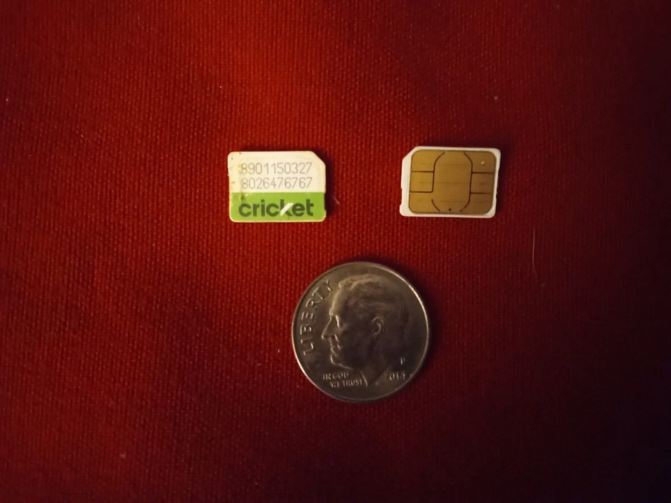 ONE Cricket CDMA Green&White Nano Size Sim Card NOT FOR ACTIVATION! *READ BELOW! - Image 1 of 1