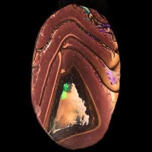 34 x 50mm Boulder Opal Specimen, Natural Solid Australian Boulder Opal Rough - Picture 1 of 3