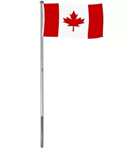 BRUBAKER 20 piedi asta della bandiera in alluminio da terra con 5 piedi per 3 piedi bandiera canadese - Foto 1 di 6