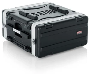 Gator Cases Lightweight Molded 4U Rack Case with Built-in Power Supply, Wheels - Picture 1 of 7