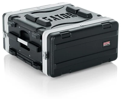 Gator Cases Lightweight Molded 4U Rack Case with Built-in Power Supply, Wheels - Image 1 of 4