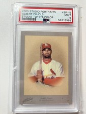 2005 Donruss Studio Portraits Albert Pujols /50  #SP-5 White/color Psa 9