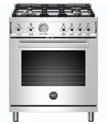 Bertazzoni Professional Series PROF304GASXV 30 Inch Gas Range with 4 Burners