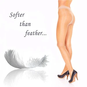 Collants Lady Sofia ultra pur à la taille 15 deniers bande en T - Photo 1/8