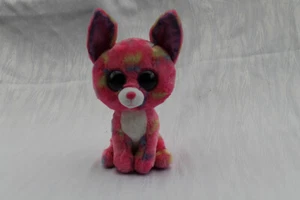 Glubschi Cancun Chihuahua Hund 24 cm groß rosa gepunktet Ty The Beanie Boo's - Bild 1 von 5