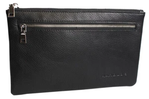 Geldtasche Banktasche Geldbörse Dokumententasche Portemonnaie schwarz / 2 Größen - Bild 1 von 12