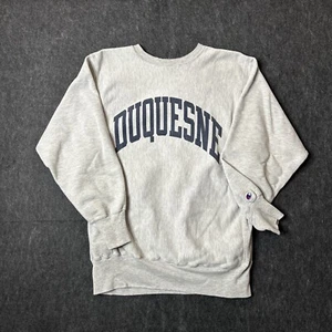 Vintage 90s Champion Reverse Weave Duquesne Dukes University College Size XL - Picture 1 of 6