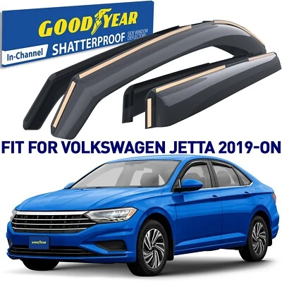 Deflectores de ventana lateral protectores de lluvia para Volkswagen (VW) Jetta 2019-2025 Foto 1 de 4