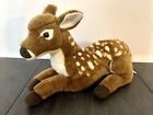 2015 FAO Schwarz Toys R Us Deer Fawn Laying Realistic Plush Stuffed Animal 19"