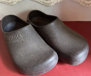Birkenstock Damen/Herren Ges Gesch Slipper Braun Clog Schuhe Gr. M 8 W 10 - Bild 1 von 12