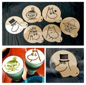 Plantillas transparentes de personajes Moomin Cupcake café artesanía álbum de recortes tarjetas regalo - Imagen 1 de 15
