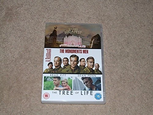 GRAND BUDAPEST HOTEL/THE MONUMENTS MEN/THE TREE OF LIFE - REGION 2 DVD - Image 1 of 1