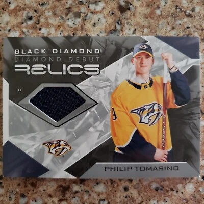 2021-22 upper deck black diamond debut relics Philip Tomasino RC - Image 1 of 2