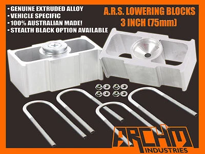 3" INCH (75mm) LOWERING BLOCKS ALL MODELS FOR FORD FALCON AU/BA/BF/FG REAR - image 1 of 4