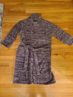 Barefoot Dreams Sz 1 Unisex CozyChic Long Wrap Cozy Robe Purple Heathered - Image 1 of 4