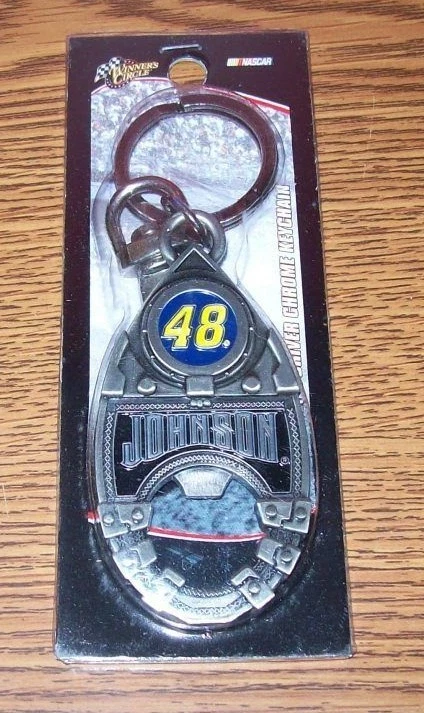 JIMMIE JOHNSON #48 CHROME KEYCHAIN WINNER CIRCLE BRAND NEW!!!!! - Image 1 of 1