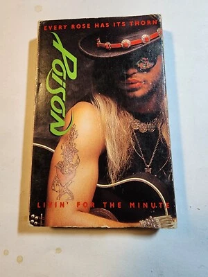 Poison Every Rose Has It's Thorn b/w Livin' For The Minute Cassette VG+ CS10 - Image 1 of 2