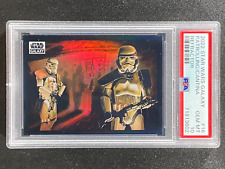 2022 Star Wars Galaxy "Patrolling The Cantina"  Refractor  PSA 10  Stormtroopers