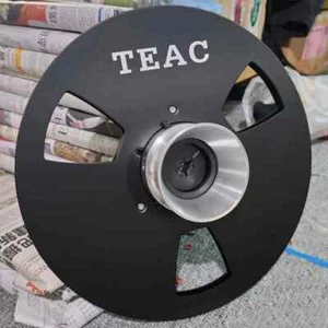 1 Pair Standard 10.5" TEAC 1/4" Black Empty Tape Reels For R2R Tape Recorders - Picture 1 of 5