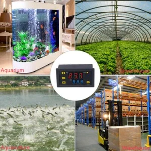 DC 12V 20A Digital Temperature Controller Switch ProbeThermostat Control DEJHU8 - Picture 1 of 16