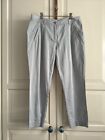 Sportscraft Cotton Pants Size 12 Grey Blue