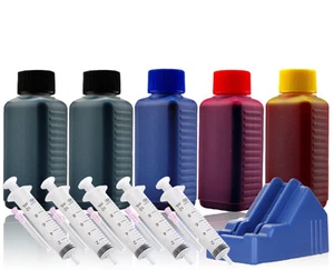 Encre de recharge pour cartouche d'imprimante Canon PGI5 CLI8 PGI-5BK CLI-8 + réinitialisateur - Photo 1/1