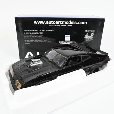Carro modelo fundido AUTOart 1/18 Ford XB Falcon versão sintonizada preto interceptor - Imagem 1 de 4