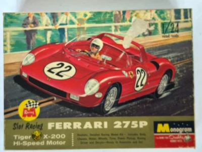 Monograma Ferrari 275P Roadster (Rojo) Escala 1/24 Slot Car Kit Nuevo en Caja Foto 1 de 3