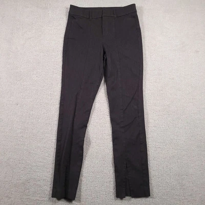 Pantalones para mujer Old Navy tiro alto pixie dobladillo dividido 4 grises elásticos Foto 1 de 4