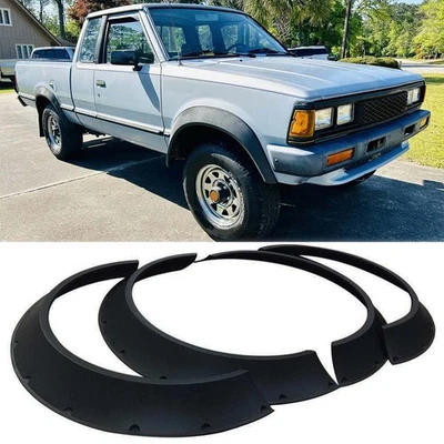 For Datsun/Nissan 720 Pickup Fender Flares Extra Wide Body Kit Wheel Arches 4pcs - Image 1 of 4
