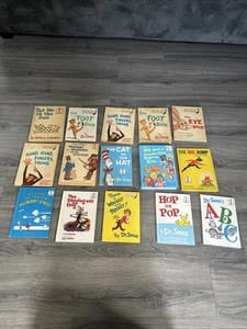 Dr Suess The Cat in The Hat 15 Beginner Books Hardcover Mixed Lot - Foto 1 di 9
