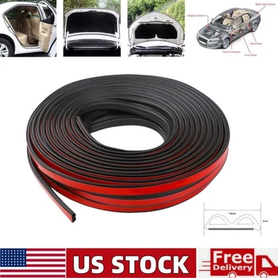 Tira de sellado de puerta de coche camión en forma de B de 16,4 ft borde hueco protector resistente a la intemperie Foto 1 de 4