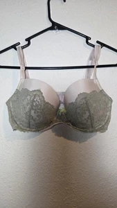 Sujetador Doble VICTORIA'S SECRET Body By Victoria Forrado Rosa Enlace Demi Buste 34D - Imagen 1 de 11