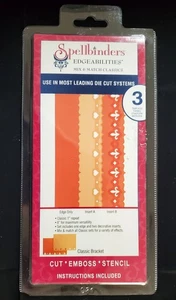 Spellbinders 3 piece Edgeabilities Die - Classic Bracket - E8-002 - Picture 1 of 2